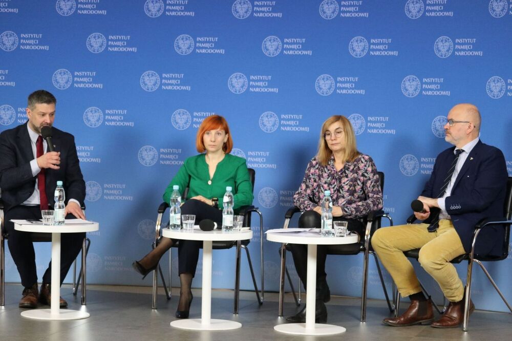 Dyskusja „Aktion Reinhardt” w ramach cyklu „Między mitem a rzeczywistością – najważniejsze wydarzenia XX wieku” – 9 marca 2022. Fot. Aleksandra Wierzchowska (IPN)