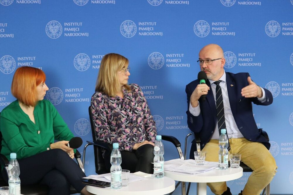 Dyskusja „Aktion Reinhardt” w ramach cyklu „Między mitem a rzeczywistością – najważniejsze wydarzenia XX wieku” – 9 marca 2022. Fot. Aleksandra Wierzchowska (IPN)