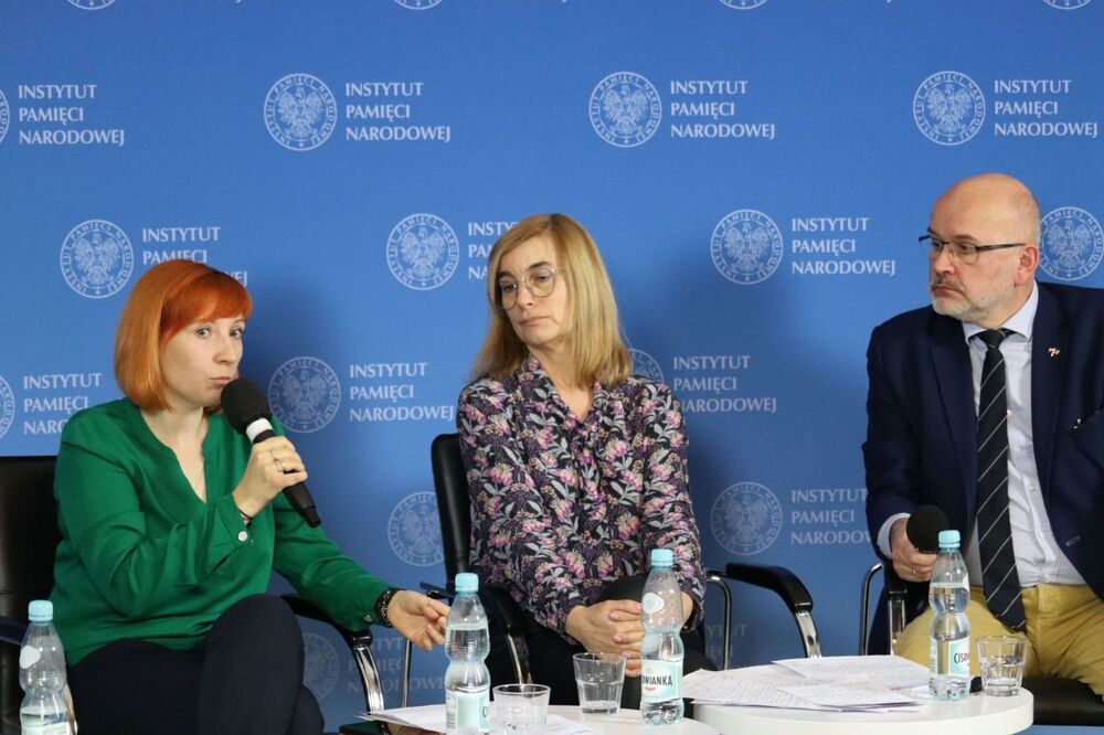 Dyskusja „Aktion Reinhardt” w ramach cyklu „Między mitem a rzeczywistością – najważniejsze wydarzenia XX wieku” – 9 marca 2022. Fot. Aleksandra Wierzchowska (IPN)