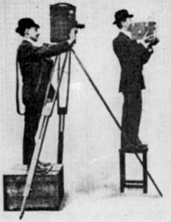 „Aeroskop – dawniej i dziś” – Kazimierz Prószyński prezentuje swój wynalazek w „Tygodniku Ilustrowanym”, 1913. Fot. Wikimedia Commons/domena publiczna (źródło: „Tygodnik Ilustrowany”, 1913)