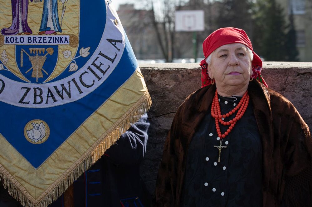 Uroczystość oznaczenia grobu powstańca śląskiego Wilhelma Marca znakiem pamięci „Tobie Polsko” – Mysłowice, 12 marca 2022. Fot. Mikołaj Bujak (IPN)