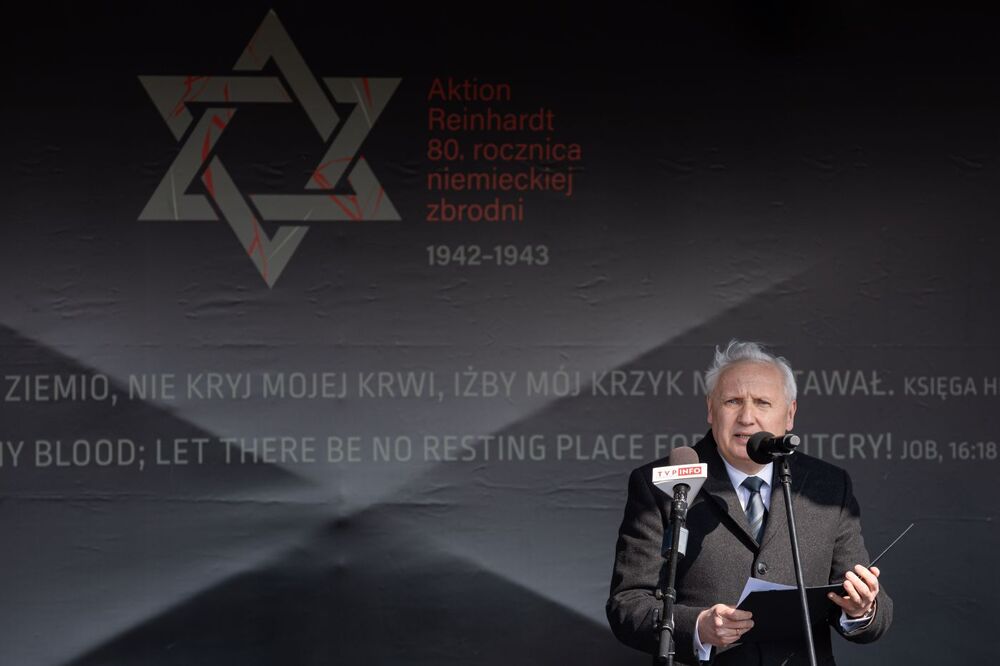 Dr Tomasz Kranz, dyrektor Państwowego Muzeum na Majdanku – Bełżec, 15 marca 2022. Fot. Mikołaj Bujak (IPN)