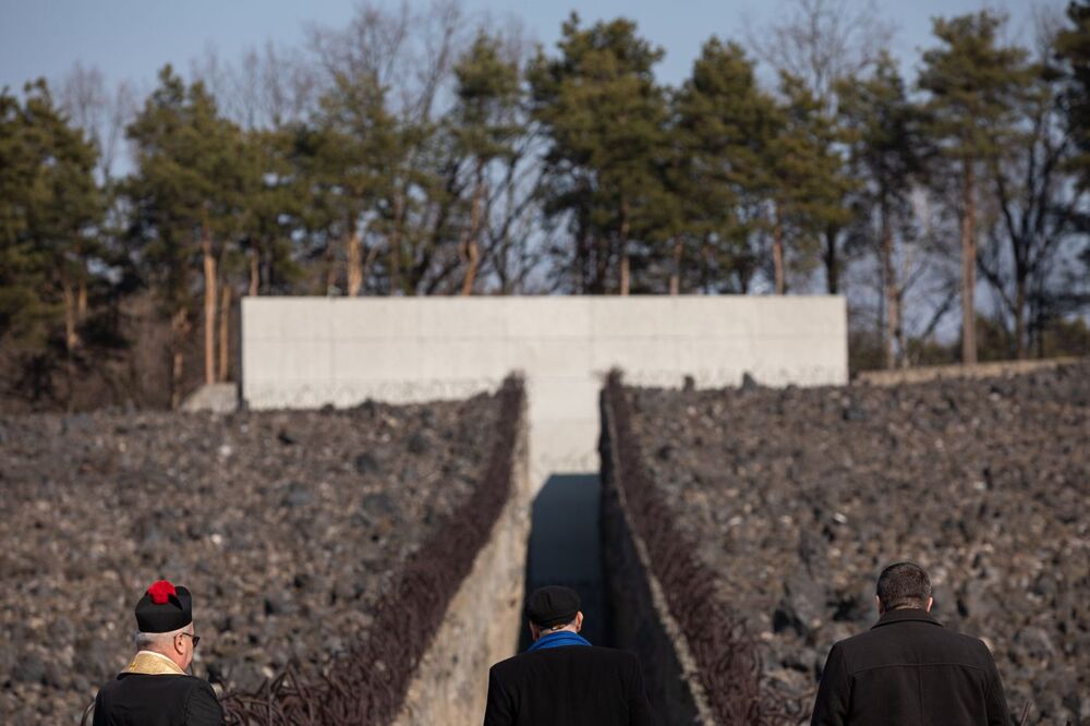Ceremonia upamiętniająca ofiary akcji „Reinhardt” – Bełżec, 15 marca 2022 roku. Fot. Mikołaj Bujak (IPN)