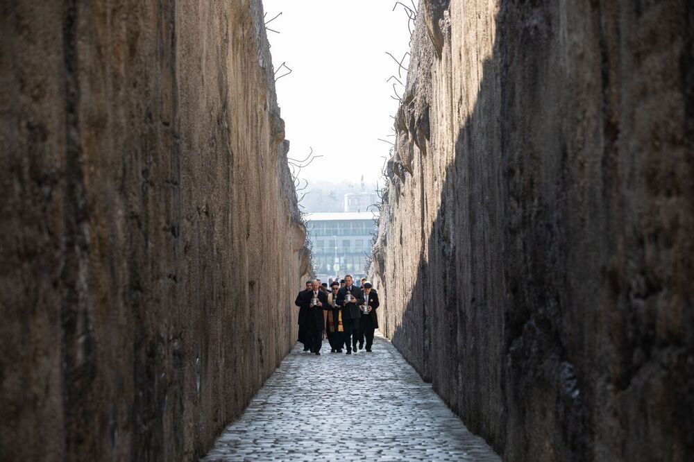Ceremonia upamiętniająca ofiary akcji „Reinhardt” – Bełżec, 15 marca 2022 roku. Fot. Mikołaj Bujak (IPN)
