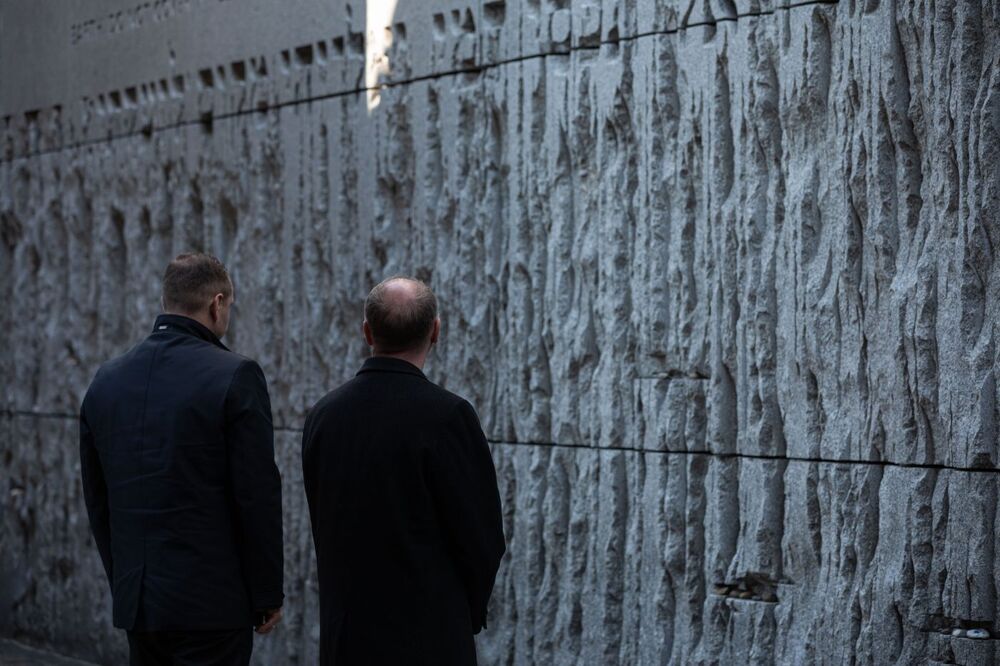 Ceremonia upamiętniająca ofiary akcji „Reinhardt” – Bełżec, 15 marca 2022 roku. Fot. Mikołaj Bujak (IPN)