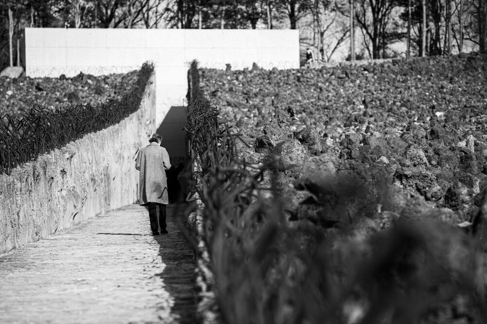 Ceremonia upamiętniająca ofiary akcji „Reinhardt” – Bełżec, 15 marca 2022 roku. Fot. Mikołaj Bujak (IPN)