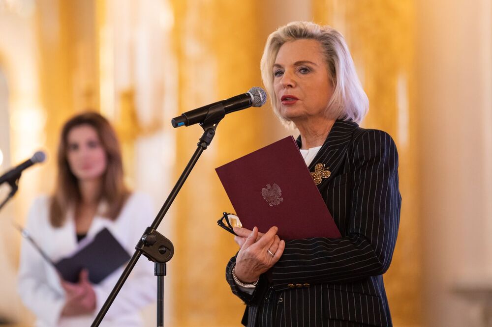 Anna Maria Anders, Ambasador Nadzwyczajny i Pełnomocny Rzeczypospolitej Polskiej w Republice Włoskiej i Republice San Marino – Warszawa, 18 marca 2022. Fot. Mikołaj Bujak (IPN)