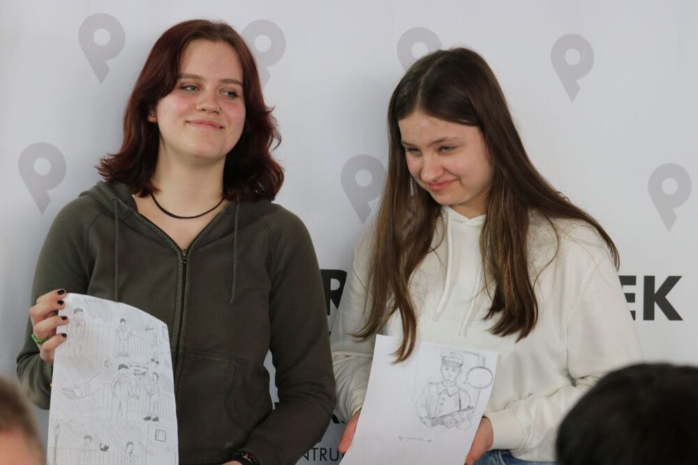 Prezentacja komiksów o podziemiu niepodległościowym oraz warsztaty komiksowe – 22 marca 2022. Fot. Aleksandra Wierzchowska (IPN)