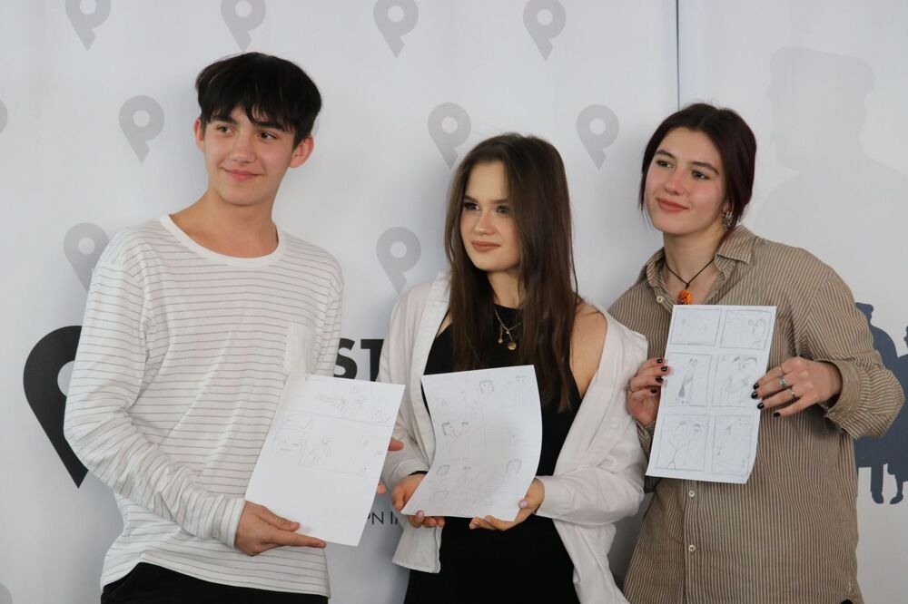 Prezentacja komiksów o podziemiu niepodległościowym oraz warsztaty komiksowe – 22 marca 2022. Fot. Aleksandra Wierzchowska (IPN)