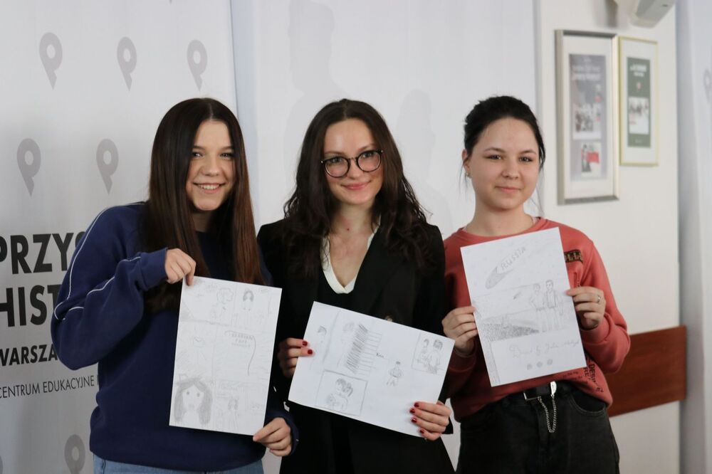 Prezentacja komiksów o podziemiu niepodległościowym oraz warsztaty komiksowe – 22 marca 2022. Fot. Aleksandra Wierzchowska (IPN)