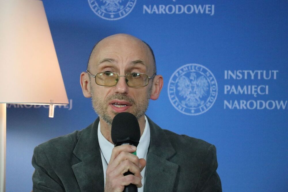 Dr Marcin Urynowicz, Biuro Badań Historycznych IPN – 24 marca 2022. Fot. Aleksandra Wierzchowska (IPN)