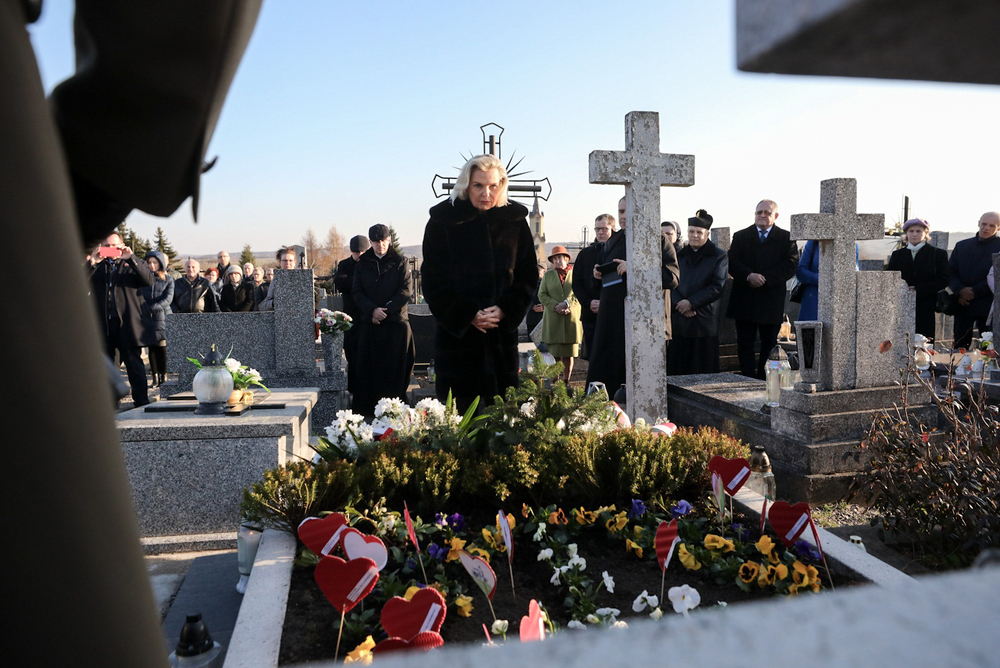 Uroczystości upamiętniające Polaków ratujących Żydów – Markowa, 24 marca 2022. Fot. Sławek Kasper (IPN)