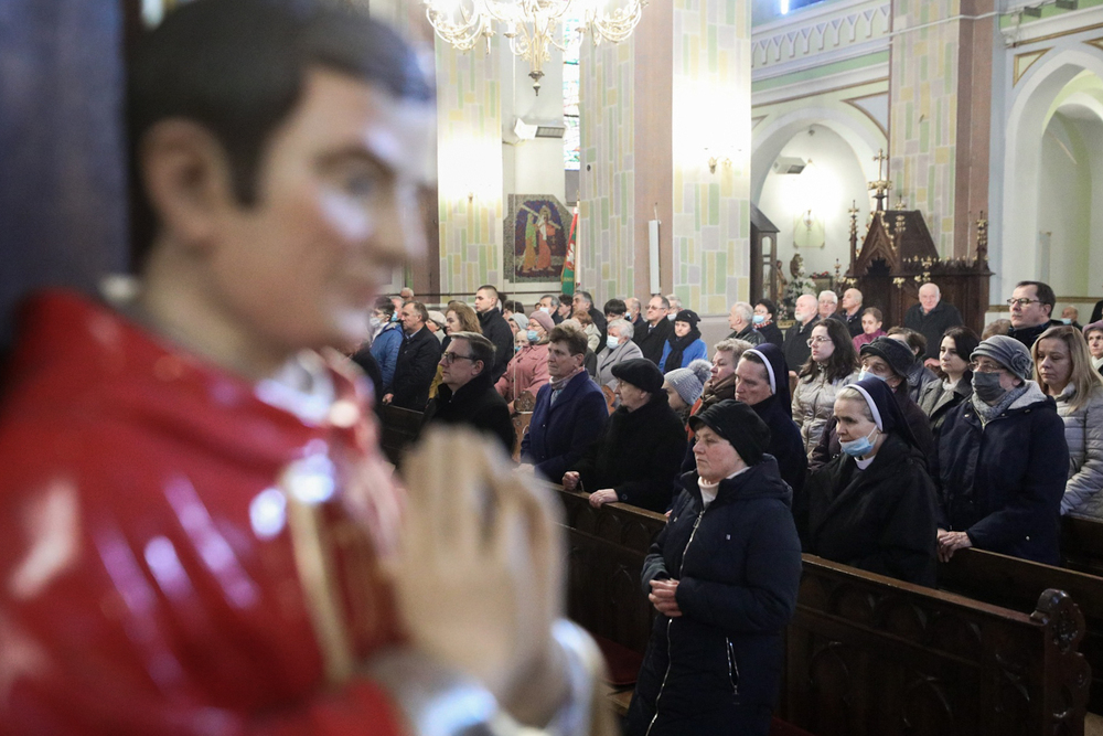 Msza św. w intencji Polaków Ratujących Żydów  – Markowa, 24 marca 2022. Fot. Sławek Kasper (IPN)