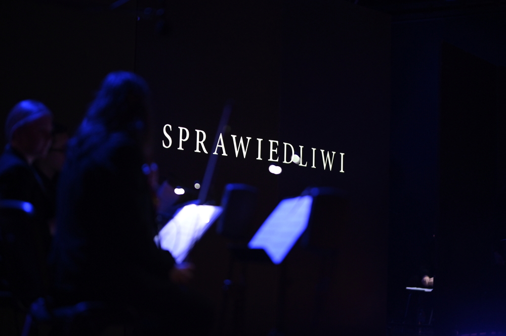 Widowisko „Sprawiedliwi” upamiętniające Polaków ratujących Żydów pod okupacją niemiecką – Gdańsk, 24 marca 2022. Fot. Grzegorz Laskowski