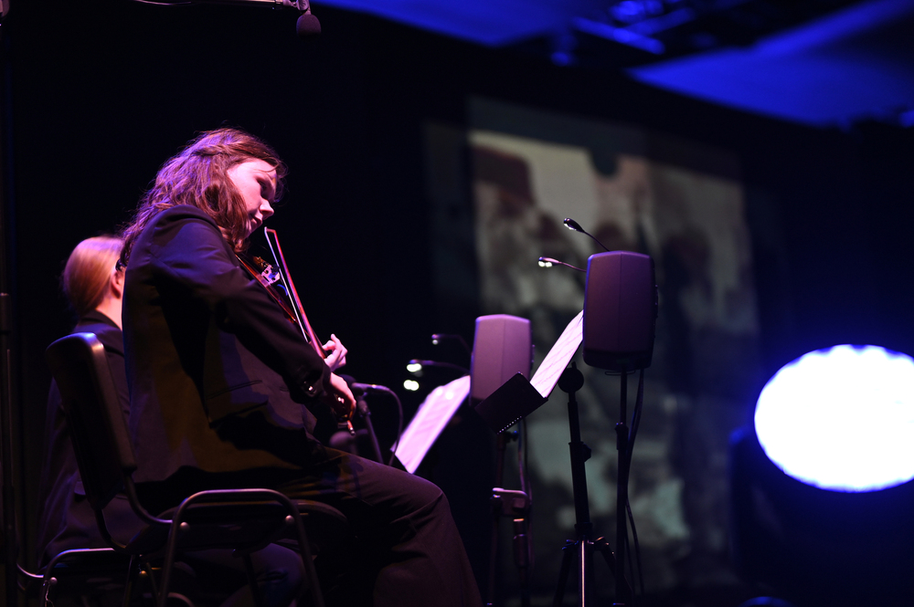 Widowisko „Sprawiedliwi” upamiętniające Polaków ratujących Żydów pod okupacją niemiecką – Gdańsk, 24 marca 2022. Fot. Grzegorz Laskowski