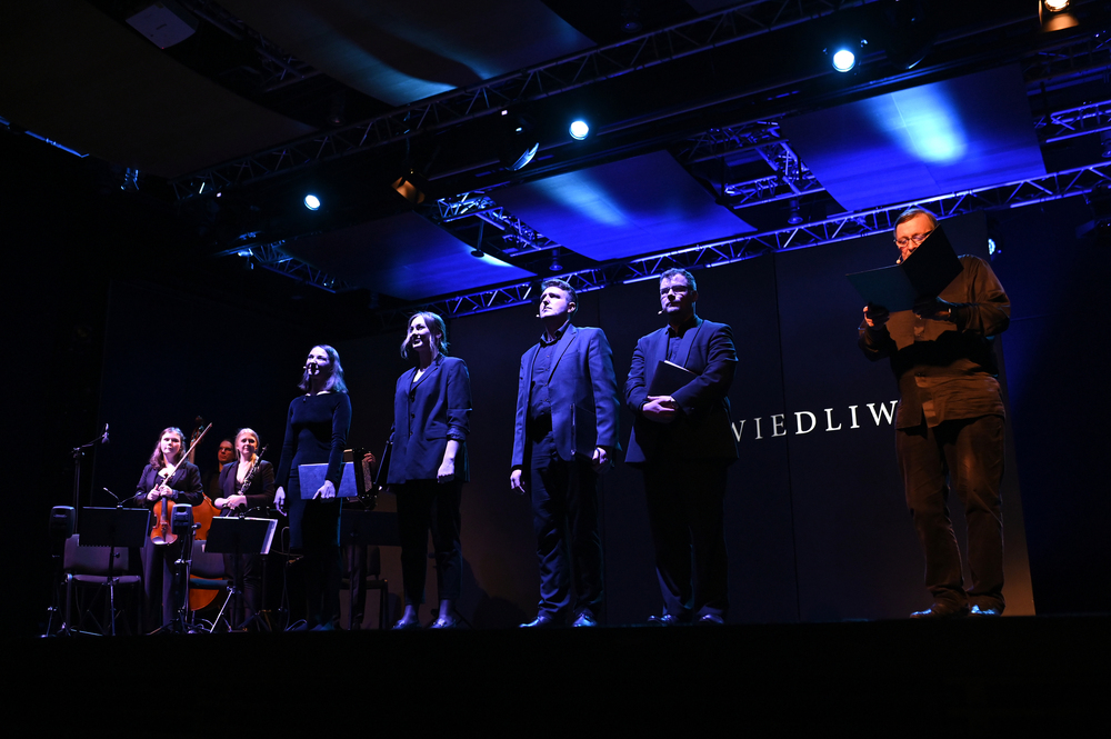 Widowisko „Sprawiedliwi” upamiętniające Polaków ratujących Żydów pod okupacją niemiecką – Gdańsk, 24 marca 2022. Fot. Grzegorz Laskowski