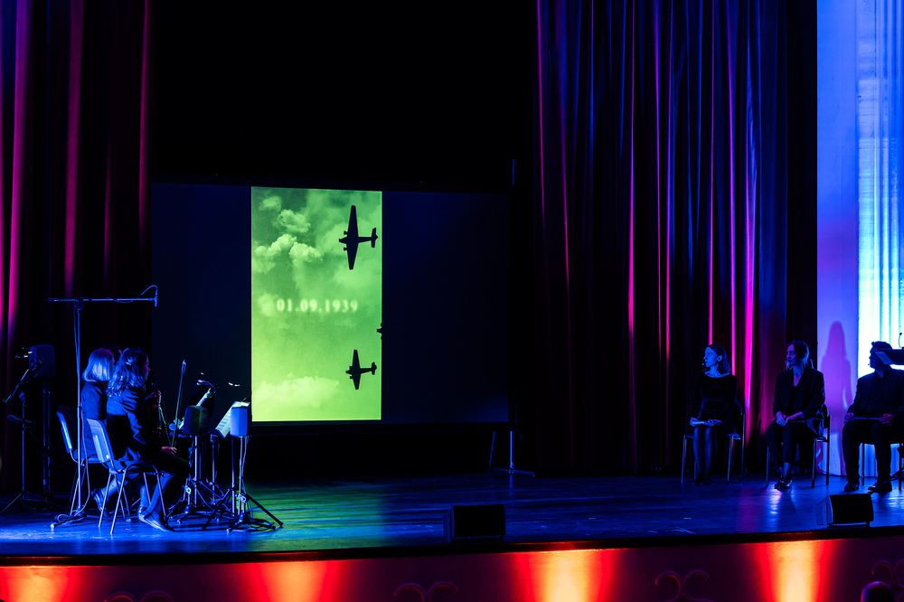 Widowisko „Sprawiedliwi” upamiętniające Polaków ratujących Żydów pod okupacją niemiecką – Piła, 25 marca 2022. Fot. Grzegorz Laskowski