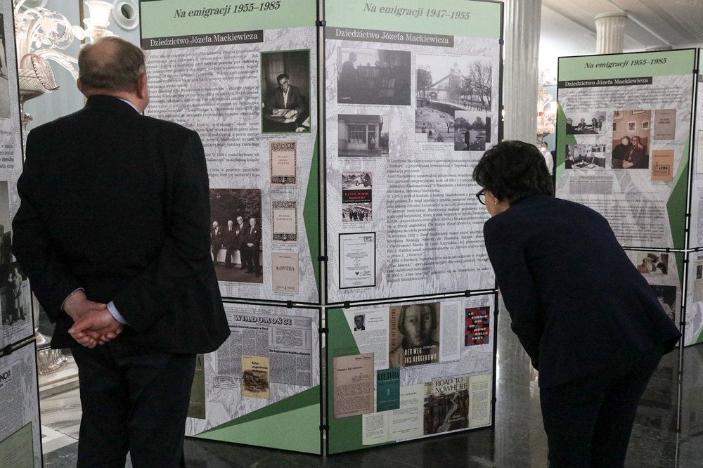 Wystawa IPN „»Jedynie prawda jest ciekawa«. Dziedzictwo Józefa Mackiewicza” – Warszawa, 31 marca 2022. Fot. Sławek Kasper (IPN)