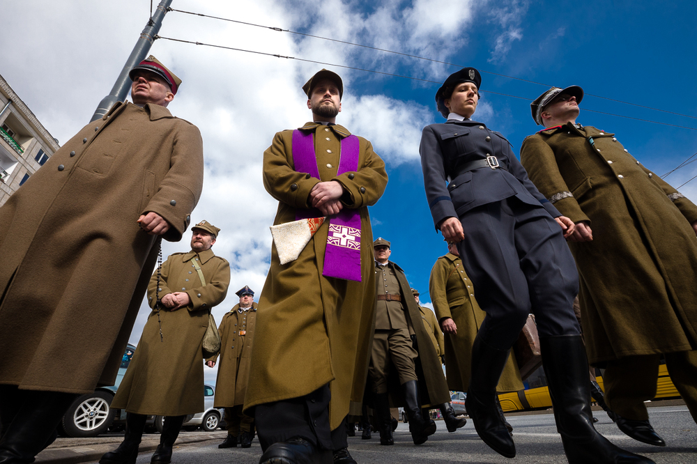 XV Katyński Marsz Cieni – Warszawa, 3 kwietnia 2022. Fot. Sławek Kasper (IPN)