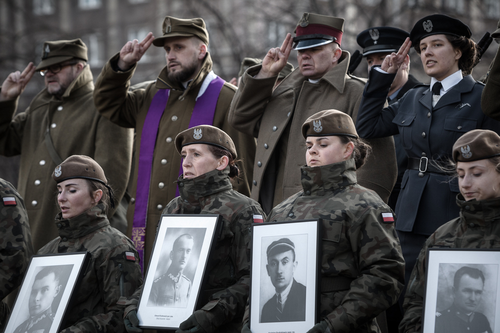 XV Katyński Marsz Cieni – Warszawa, 3 kwietnia 2022. Fot. Sławek Kasper (IPN)