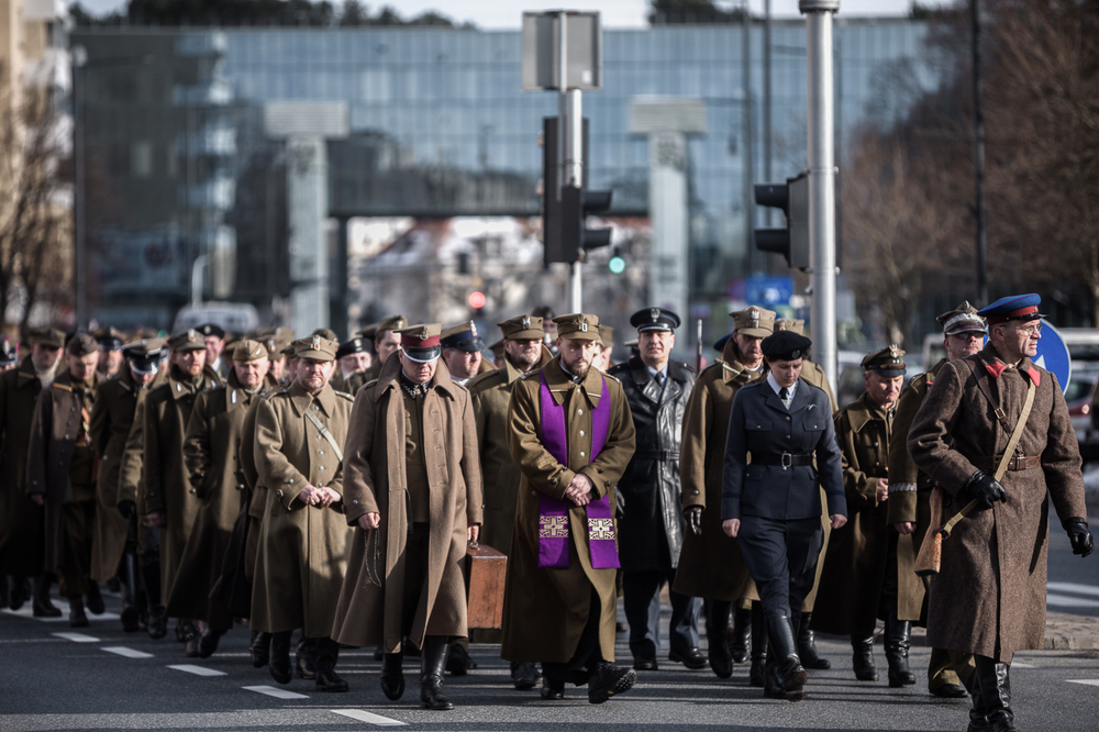 XV Katyński Marsz Cieni – Warszawa, 3 kwietnia 2022. Fot. Sławek Kasper (IPN)