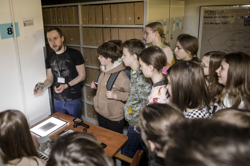 Dni otwarte dla szkół w Archiwum IPN przy ul. Kłobuckiej 21 w Warszawie – 5–6 kwietnia 2022. Fot. Katarzyna Adamów (IPN)