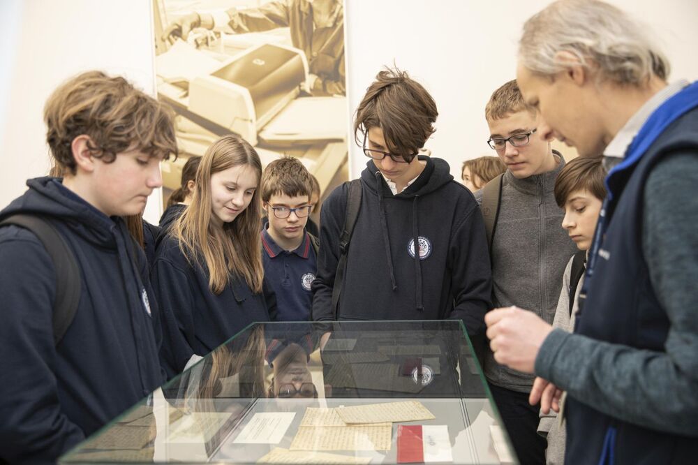 Dni otwarte dla szkół w Archiwum IPN przy ul. Kłobuckiej 21 w Warszawie – 5–6 kwietnia 2022. Fot. Katarzyna Adamów (IPN)