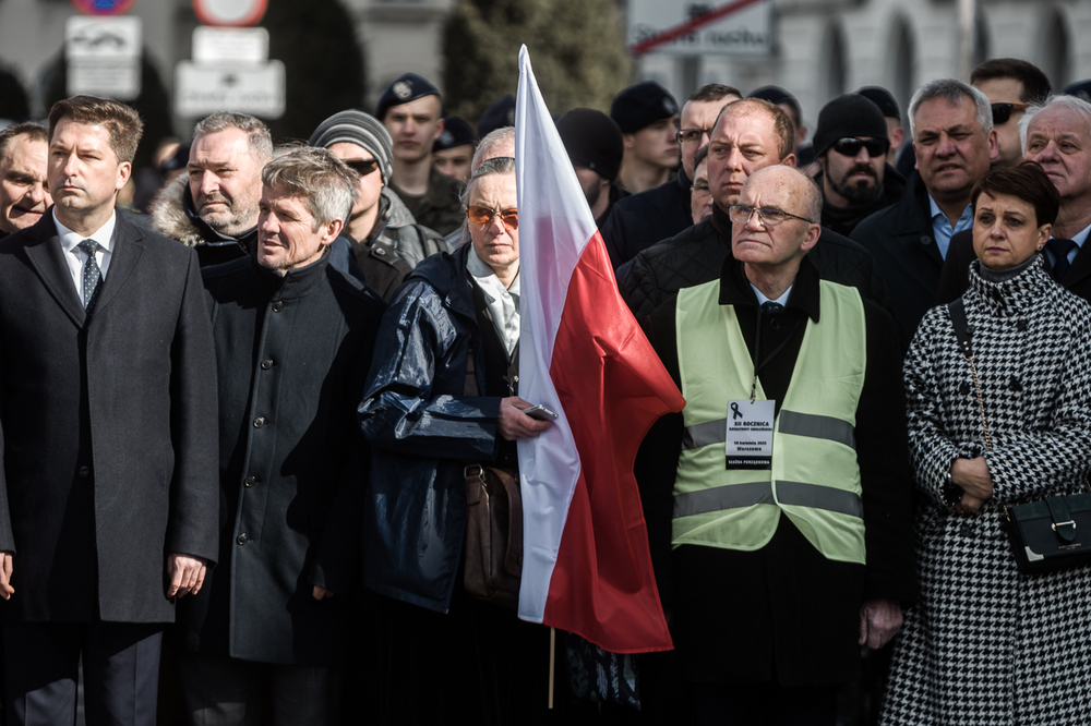 Uroczystości upamiętniające ofiary katastrofy smoleńskiej na placu Piłsudskiego w Warszawie – 10 kwietnia 2022. Fot. Sławek Kasper (IPN)