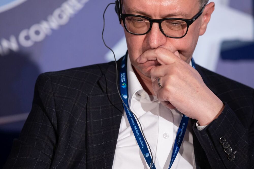 VII Europejski Kongres Samorządów z udziałem prezesa IPN dr. Karola Nawrockiego – Mikołajki, 12 kwietnia 2022. Fot. Mikołaj Bujak (IPN)