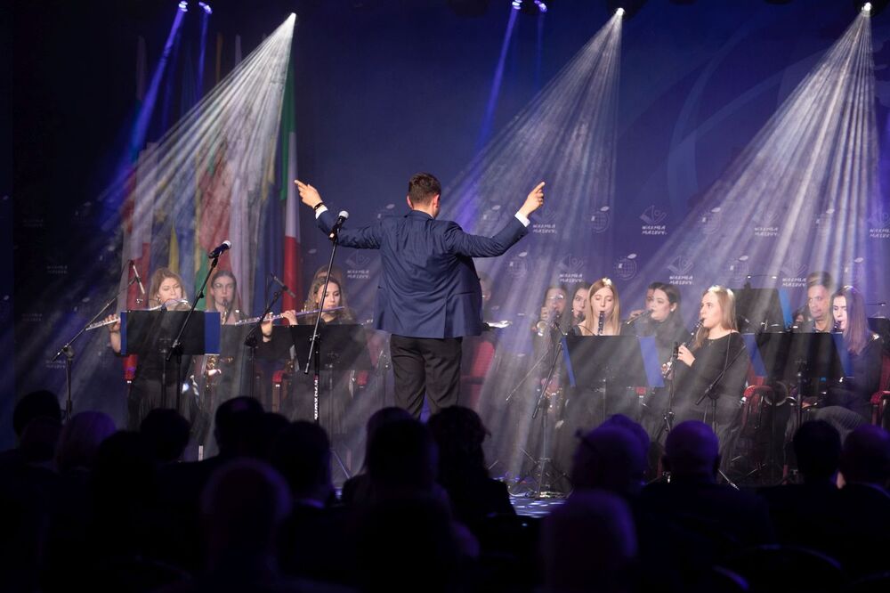 Wręczenie Nagrody Prezesa IPN dla jednostek samorządu terytorialnego – Mikołajki, 12 kwietnia 2022. Fot. Mikołaj Bujak (IPN)