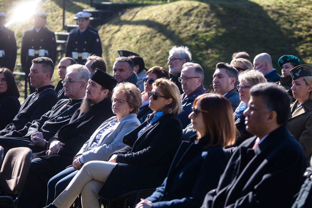 Uroczystości upamiętniające ofiary zbrodni katyńskiej – Warszawa, Muzeum Katyńskie, 13 kwietnia 2022. Fot. Sławek Kasper (IPN)