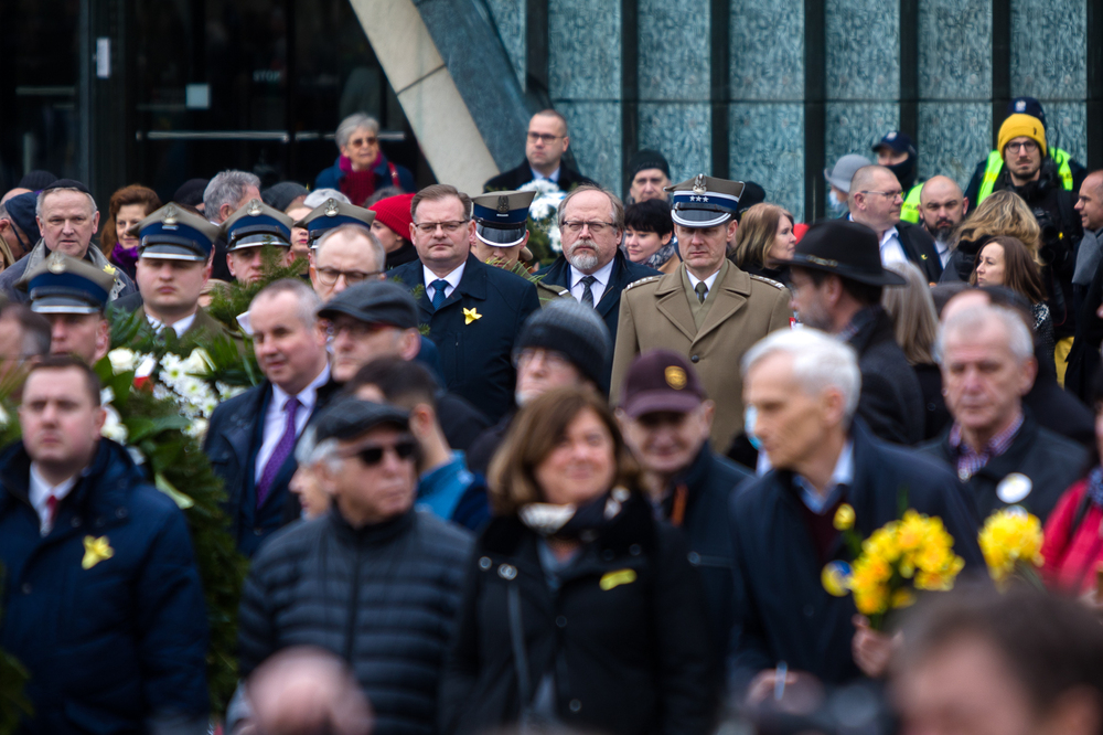 Uroczystości w 79. rocznicę wybuchu powstania w getcie warszawskim – Warszawa, 19 kwietnia 2022. Fot. Sławek Kasper (IPN)