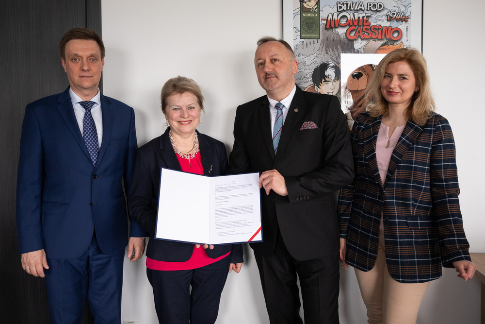 Podpisanie umowy o współpracy pomiędzy IPN a Muzeum Kościuszki w Solurze – Warszawa, 22 kwietnia 2022. Fot. mikołaj Bujak (IPN)