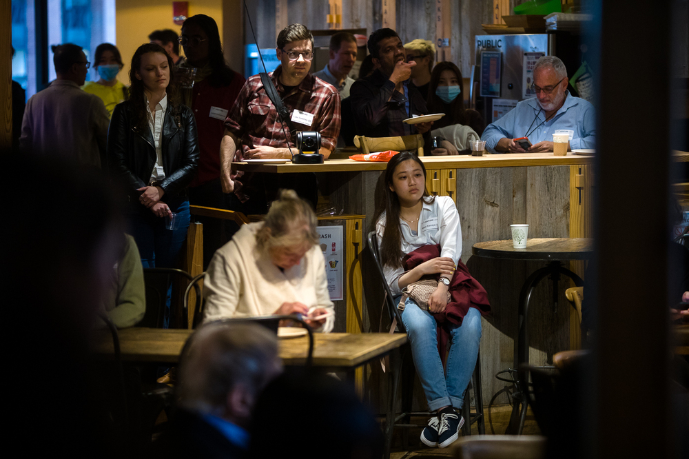 Spotkanie networkingowe w Venture Café w Cambridge – 21 kwietnia 2022. Fot. Sławek Kasper (IPN)