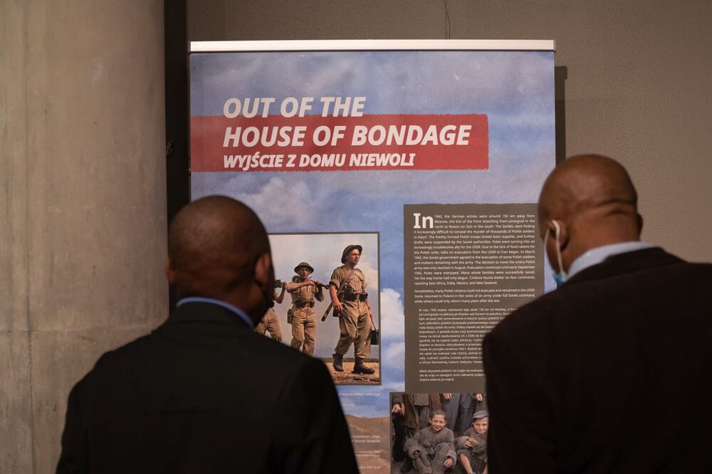 Otwarcie wystawy IPN „Szlaki Nadziei” w Pretorii (RPA) – 26 kwietnia 2022. Fot. Mikołaj Bujak (IPN)