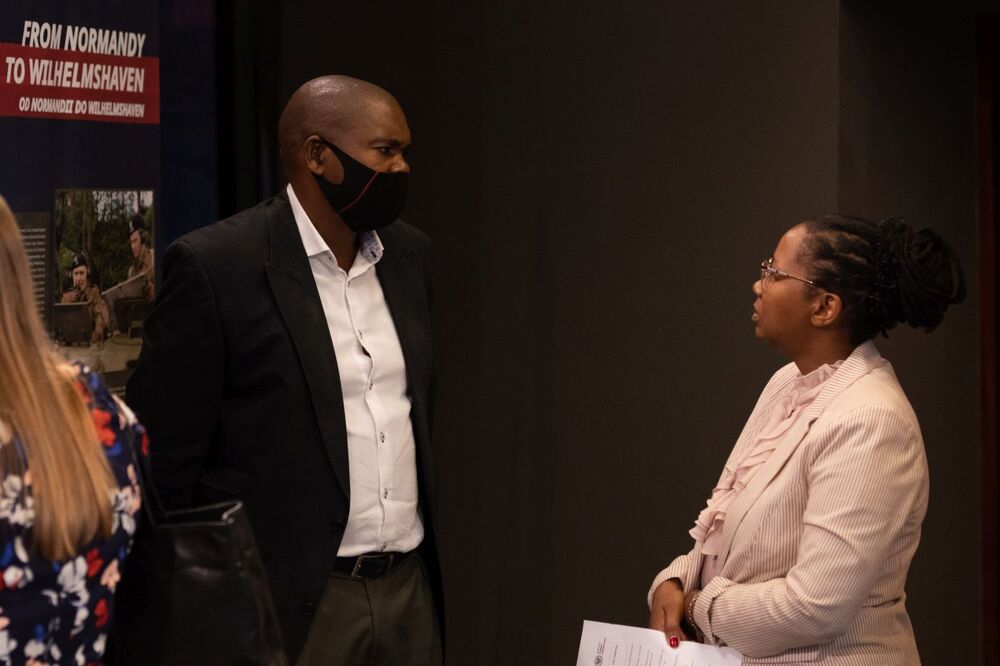 Otwarcie wystawy IPN „Szlaki Nadziei” w Pretorii (RPA) – 26 kwietnia 2022. Fot. Mikołaj Bujak (IPN)