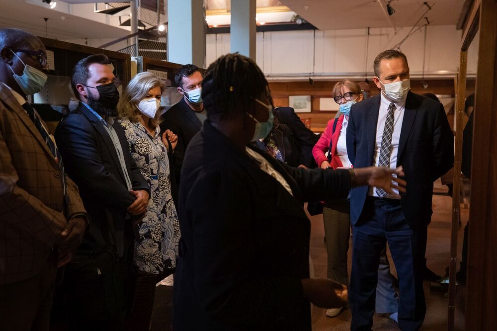 Przedstawiciele IPN z wizytą w archiwum w Harare (Zimbabwe) – 29 kwietnia 2022. Fot. Mikołaj Bujak (IPN)