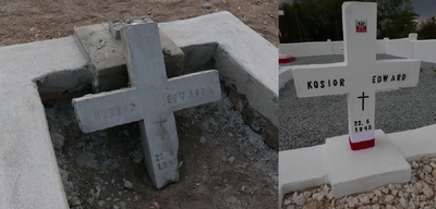 Cmentarz polski w Rusape (Zimbabwe) podczas remontu. Fot. BUWiM