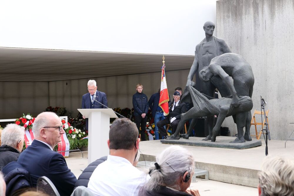 Uroczystość w Miejscu Pamięci i Muzeum Sachsenhausen – 1 maja 2022. Fot. Joanna Sulej-Piskorz (IPN)