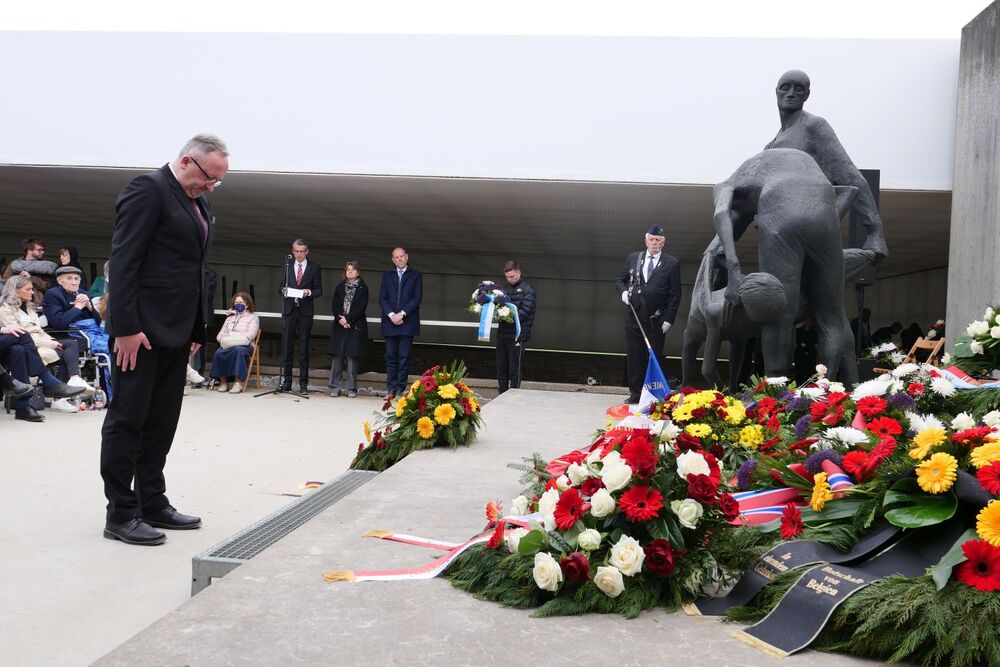 Uroczystość w Miejscu Pamięci i Muzeum Sachsenhausen – 1 maja 2022. Fot. Joanna Sulej-Piskorz (IPN)