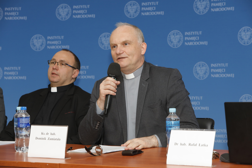 Ogólnopolska konferencja naukowa „Księża dla władzy groźni. Duchowni współpracujący z opozycją (1976–1989) cz. III” – Warszawa, 5 maja 2022. Fot. Piotr Życieński (IPN)