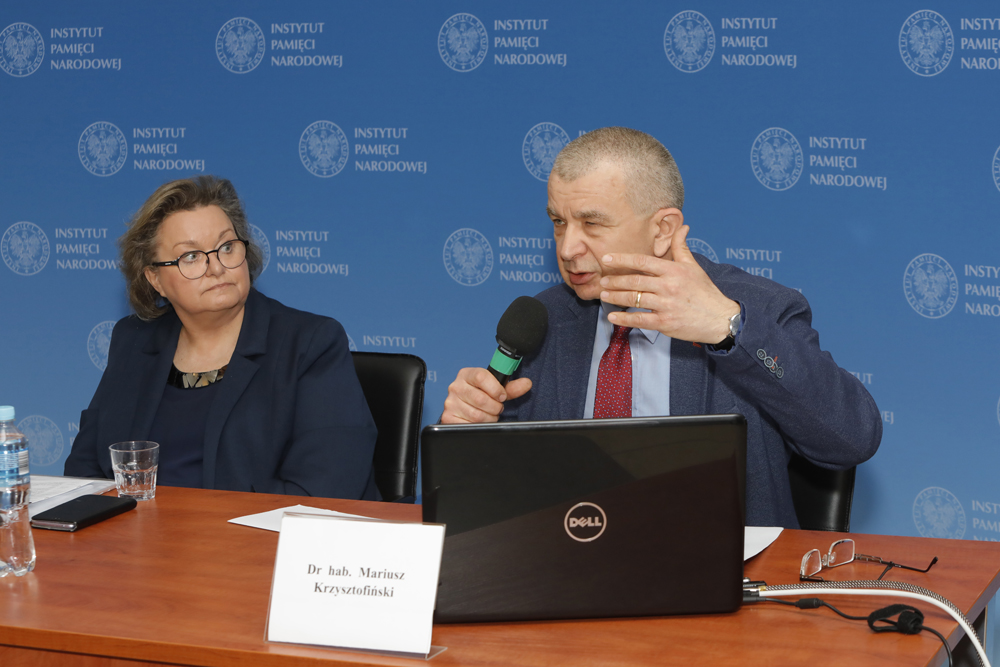 Ogólnopolska konferencja naukowa „Księża dla władzy groźni. Duchowni współpracujący z opozycją (1976–1989) cz. III” – Warszawa, 6 maja 2022. Fot. Piotr Życieński (IPN)