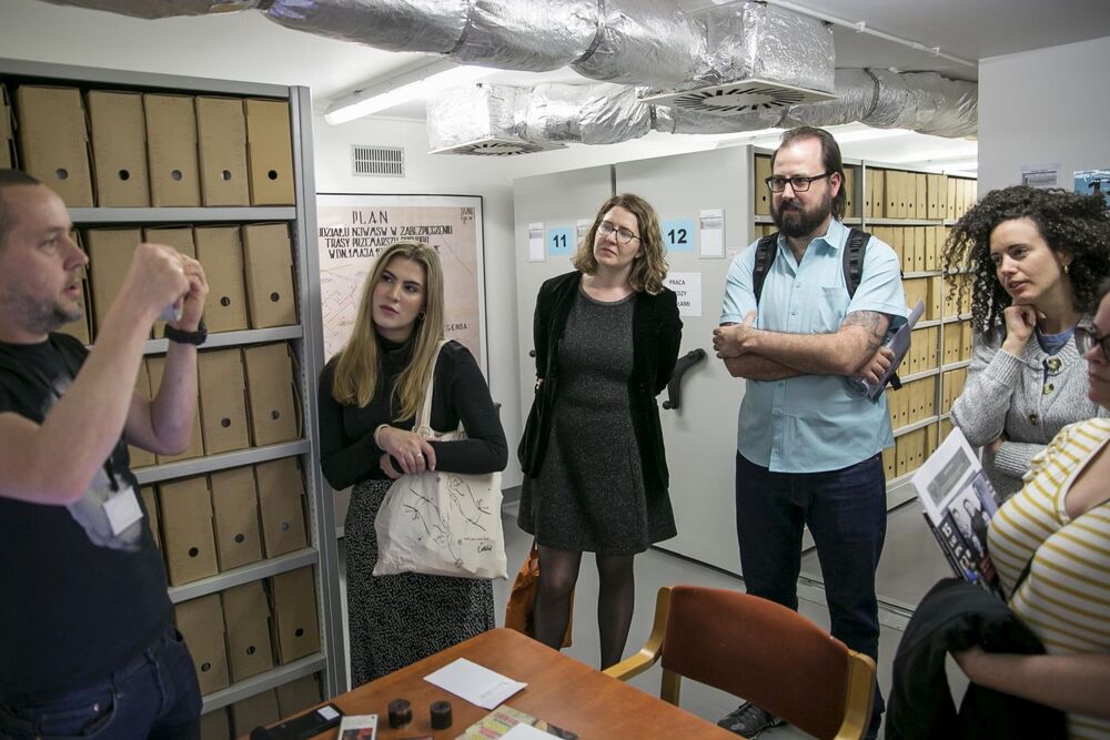 Wizyta studentów z USA w Archiwum IPN – Warszawa 11 maja 2022. Fot. Katarzyna Adamów (AIPN)