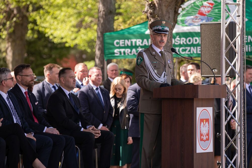 Promocja oficerska podczas obchodów święta Straży Granicznej – Koszalin, 12 maja 2022. Fot. Mikołaj Bujak (IPN)