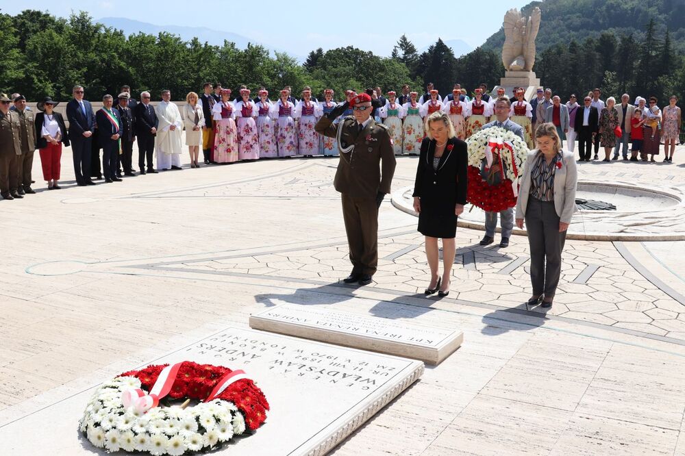 Otwarcie wystawy „Z łagrów na Monte Cassino" w Cassino we Włoszech – 12 maja 2022. Fot. IPN