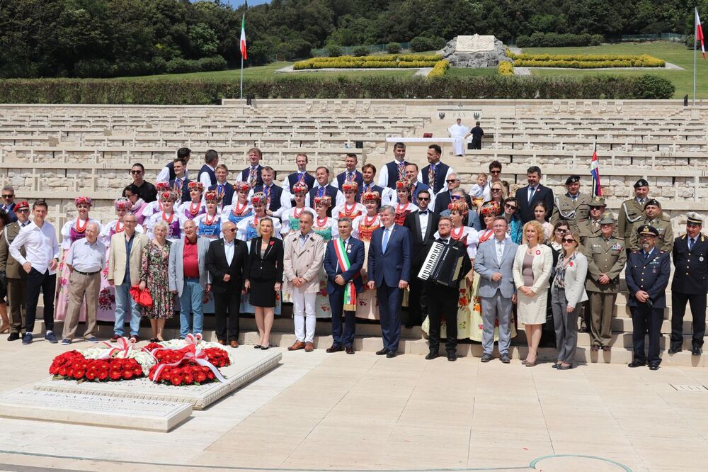 Otwarcie wystawy „Z łagrów na Monte Cassino" w Cassino we Włoszech – 12 maja 2022. Fot. IPN