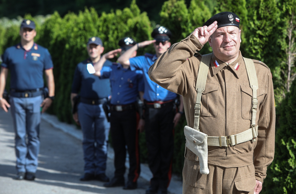 Uroczystości na Polskim Cmentarzu Wojennym na Monte Cassino – 18 maja 2022. Fot. Sławek Kasper (IPN)