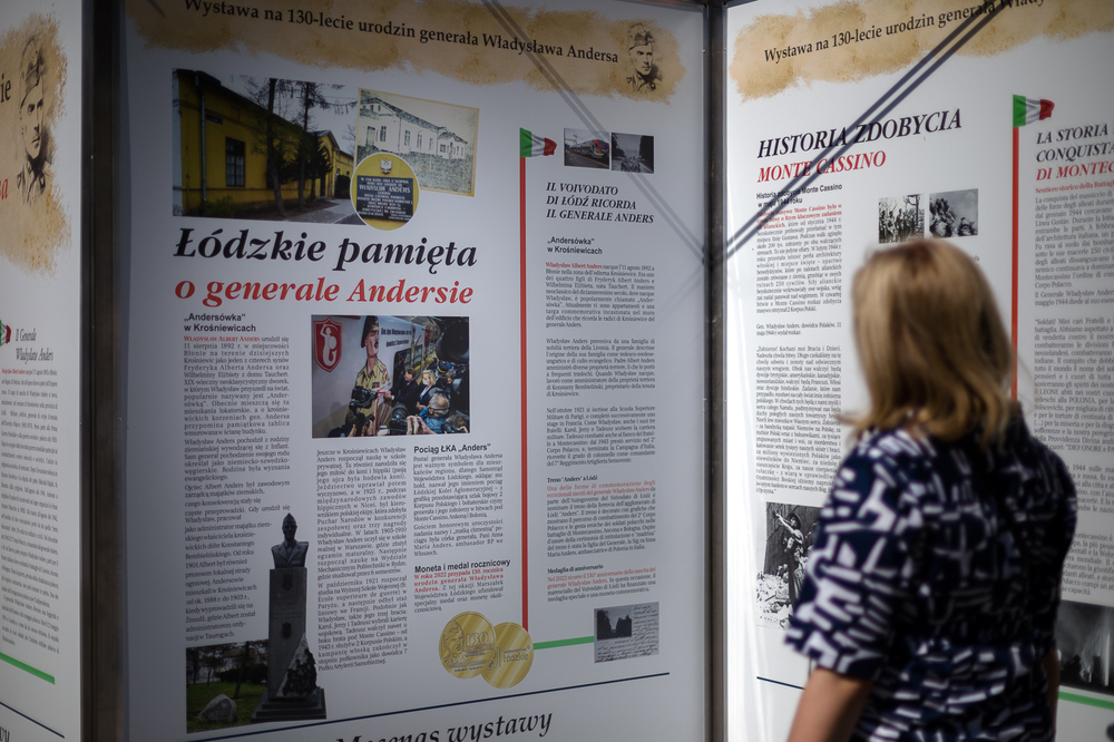 Wystawa IPN „Z łagrów na Monte Cassino" – Cassino, 18 maja 2022. Fot. Sławek Kasper (IPN)