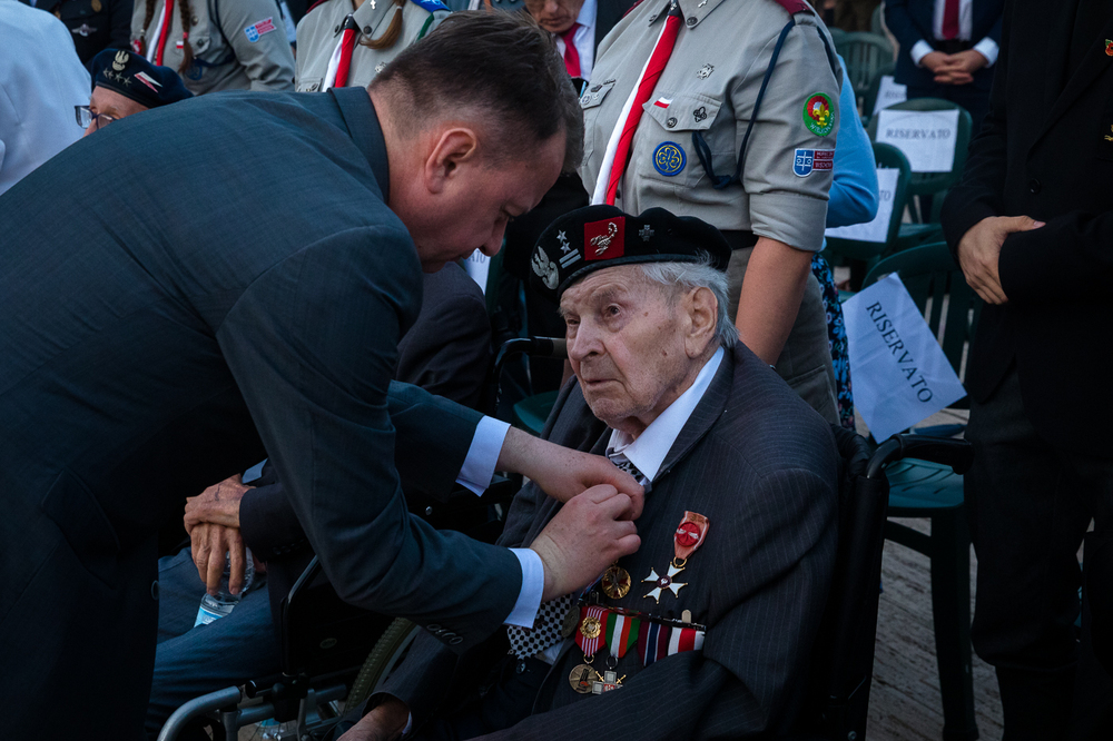 Uroczystości na Polskim Cmentarzu Wojennym na Monte Cassino – 18 maja 2022. Fot. Sławek Kasper (IPN)