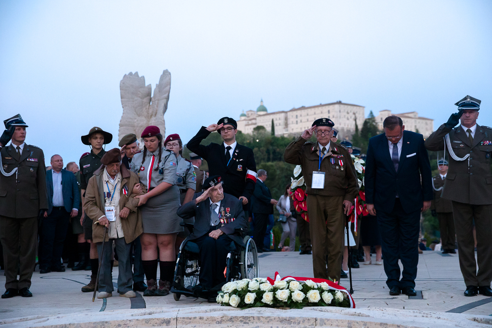 Uroczystości na Polskim Cmentarzu Wojennym na Monte Cassino – 18 maja 2022. Fot. Sławek Kasper (IPN)